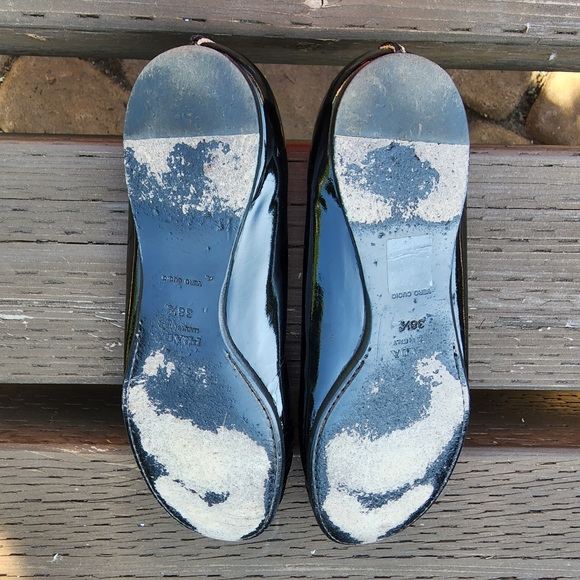 PRADA Black Patent Leather Flats, Size 38.5 / 8.5 US Made in Italy  🇮🇹 - Picture 9 of 9
